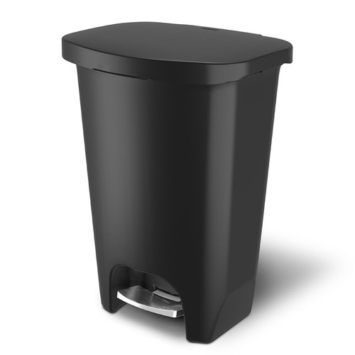 Glad trash can with - trash,